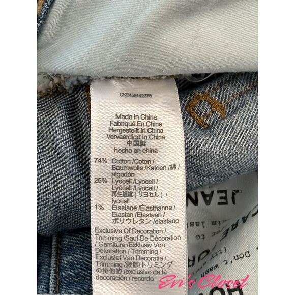 Madewell The Perfect Jean Short in Burnett Wash Tencel Lyocell Size 24 - Picture 7 of 14